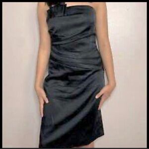 WHBM Black Strapless Cocktail Dress, NWOT